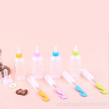Kits de mamadeira para enfermagem de animais de estimação garrafa de escova de limpeza